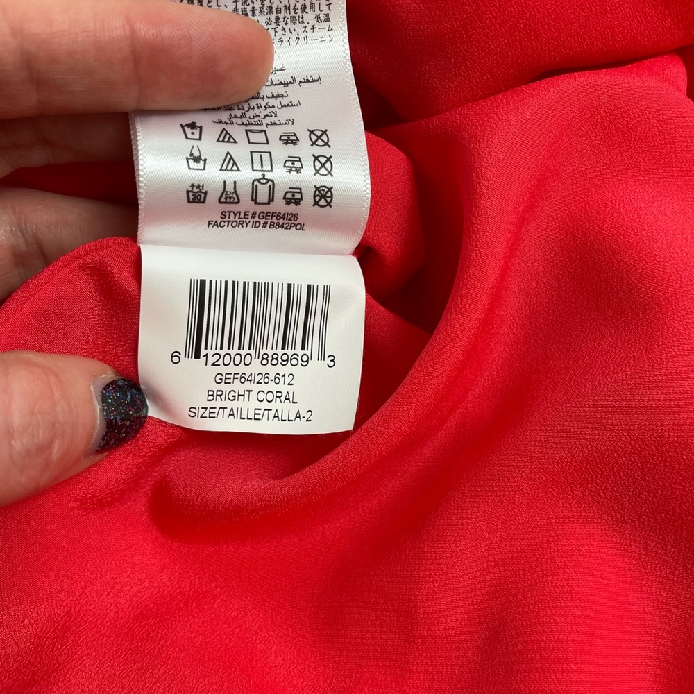 Women’s Coral BCBG Generation A-Line Fit n Flare Dress Size 2 - Picture 8 of 8